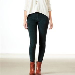 Dark green corduroy jeggings